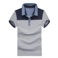 High Quality Stiff Collar Grey Cotton Plain Polo Shirts